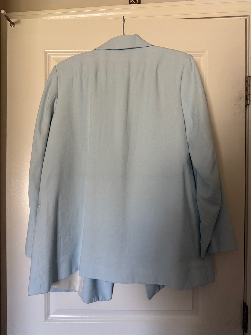 H&M Light Blue Double-Breasted Women's Blazer - Picture 3 of 6